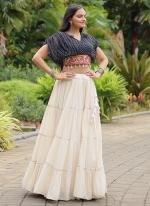 Cotton Black Navratri Wear Leheriya Print Readymade Lehenga Choli